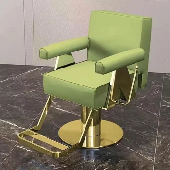 Оборудование Роскошное Парикмахерское кресло Для Макияжа, Кресло в Скандинавском стиле, Вращающееся Кресло для Наращивания Ресниц Cadeira, Мебель для маникюрного салона DWH