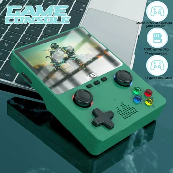 Портативная портативная игровая консоль в стиле Ретро с 3,5-дюймовым IPS HD 64G, более 10000 игр, 3D-джойстик, детский подарок, Классический эмулятор Arcade 11