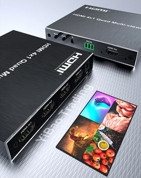 HDMI Quad Multi-viewer 4x1 HDMI Четырехъядерный экран С Сегментацией Multiviewer HD 1080P 60Hz Multi Viewer Бесшовное Переключение ПК на телевизионный монитор