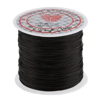 3X60 м Салонная хрустальная гирлянда для плетения волос из ниток черного цвета