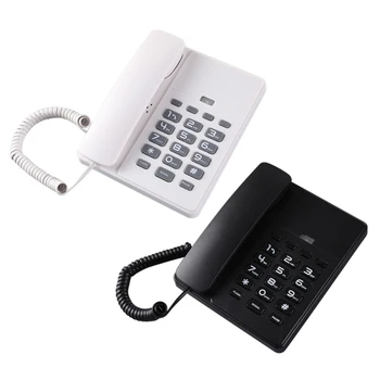 Проводной стационарный телефон HCD, английский телефон для домашнего офиса, настольного компьютера в отеле 40GE